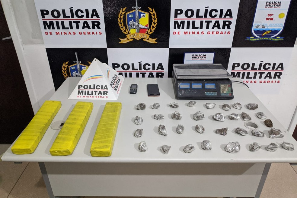 Dupla é presa com 29 tabletes de maconha, em Várzea da Palma