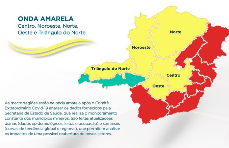 Estado mantém Norte de Minas na onda amarela