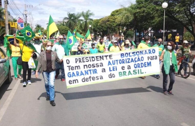 Manifestação a favor de Bolsonaro reivindica agenda 2030