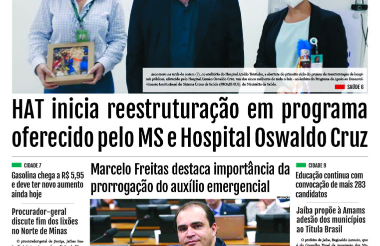 JORNAL IMPRESSO 08 DE JULHO DE 2021 EDIÇÃO