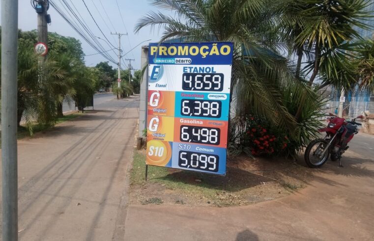 Preço da gasolina registra novo aumento em Montes Claros