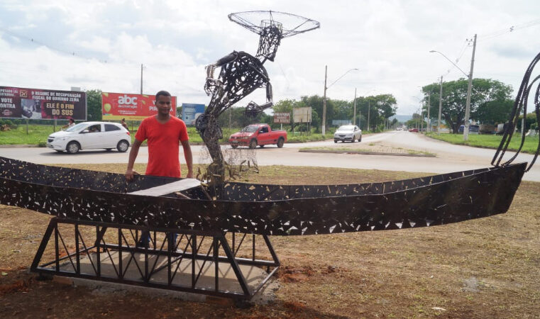 Pirapora ganha mais um patrimônio cultural com o monumento ‘O Pescador’