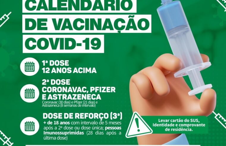 Janaúba dá continuidade à aplicação da vacina contra a COVID-19
