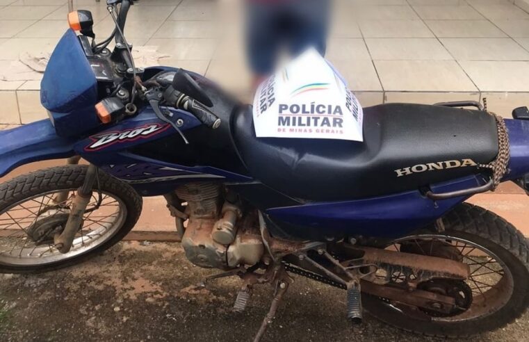 Moto furtada em Montes Claros é encontrada em Padre Carvalho