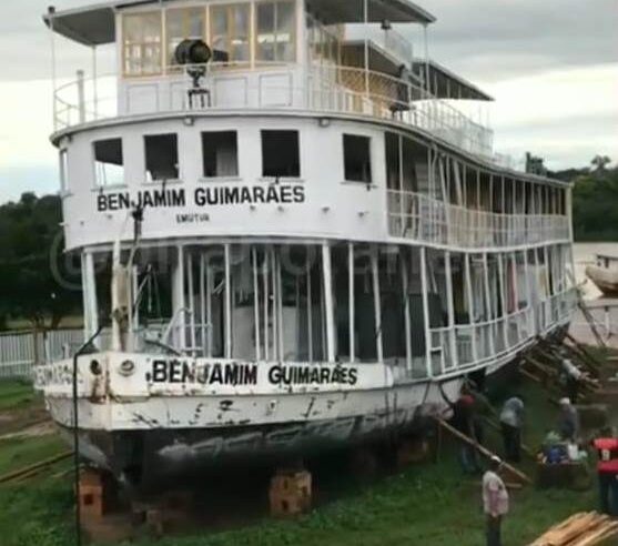 Pirapora teme que chuvas prejudiquem o vapor Benjamin Guimarães