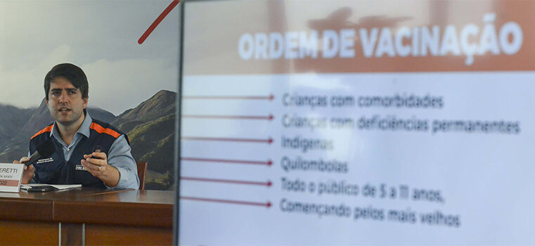 Minas Gerais quer vacinar 1,8 milhão de crianças contra a Covid até o fim de março