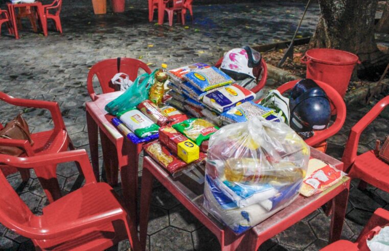 Futebol Solidário arrecada alimentos para vítimas das chuvas