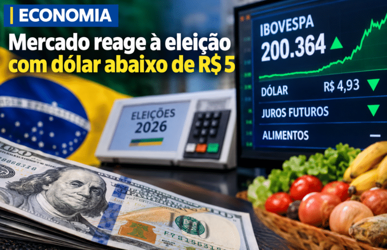ECONOMIA | Mercado reage à eleição com dólar abaixo de R$ 5