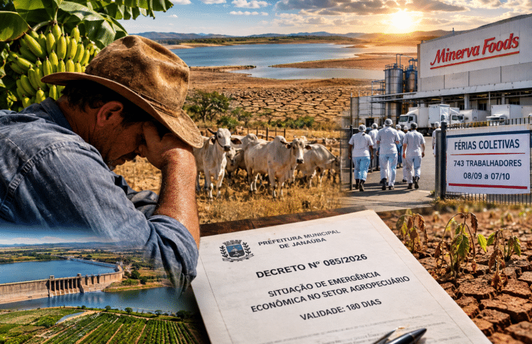 Janaúba decreta emergência econômica em meio à crise no campo e férias na Minerva
