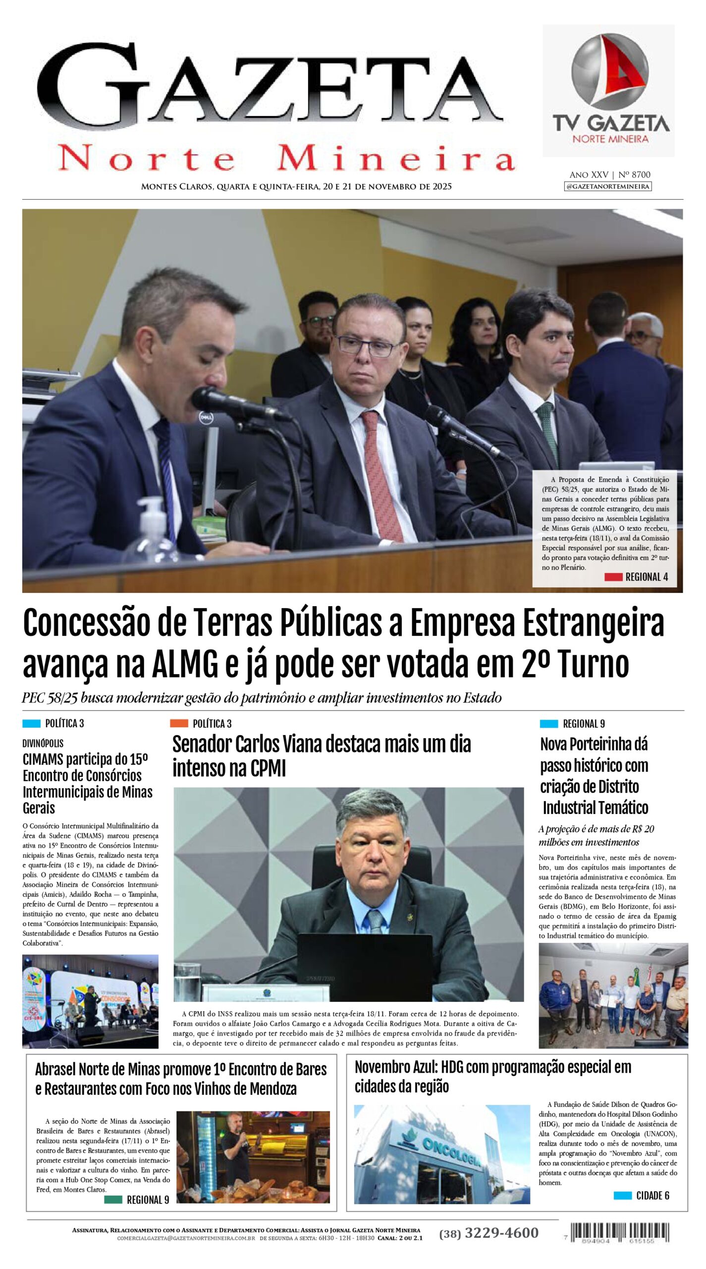 JORNAL DIÁRIO, 20 E 21 DE NOVEMBRO DE 2025 EDIÇÃO