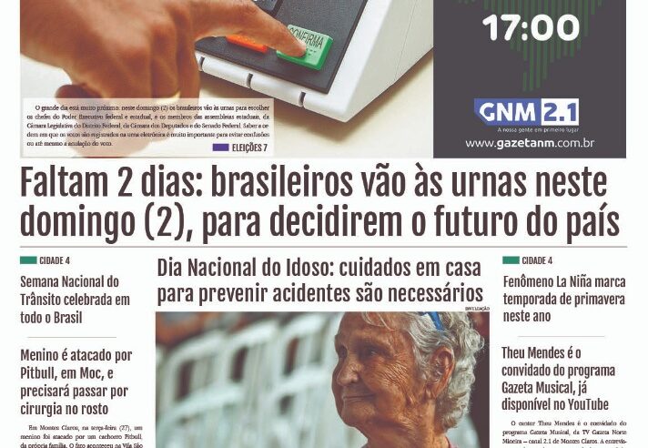 JORNAL IMPRESSO 30 DE SETEMBRO DE 2022 EDIÇÃO