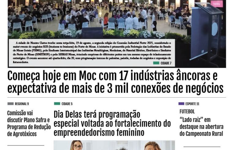 JORNAL DIÁRIO, 19 DE AGOSTO DE 2025 EDIÇÃO