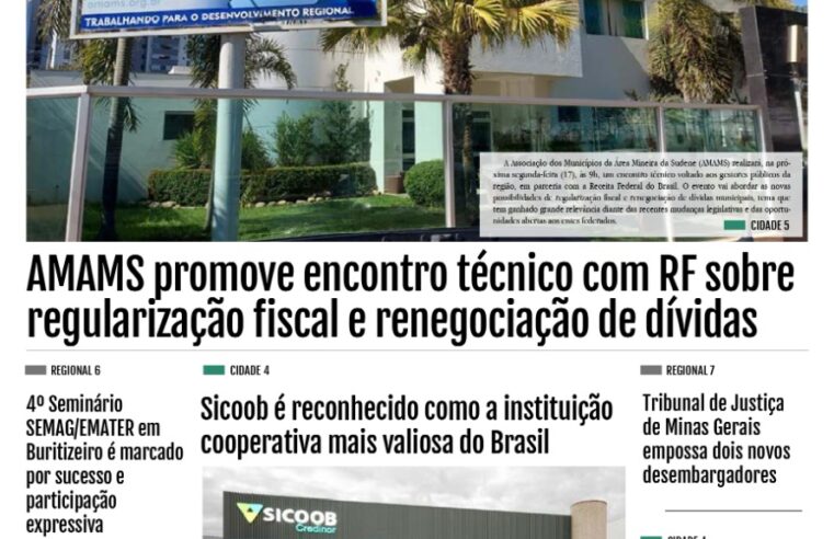 JORNAL DIÁRIO, 15, 16 E 17 DE NOVEMBRO DE 2025 EDIÇÃO