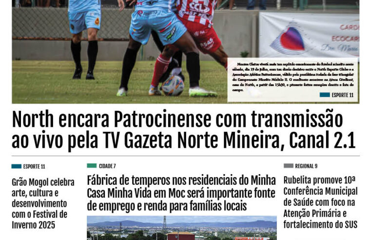 JORNAL DIÁRIO, 19, 20 E 21 DE JULHO DE 2025 EDIÇÃO