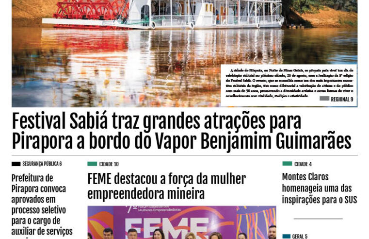 JORNAL DIÁRIO, 18 DE AGOSTO DE 2025 EDIÇÃO