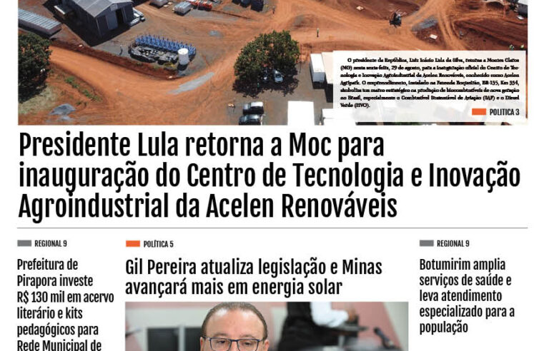 JORNAL DIÁRIO, 29 DE AGOSTO DE 2025 EDIÇÃO