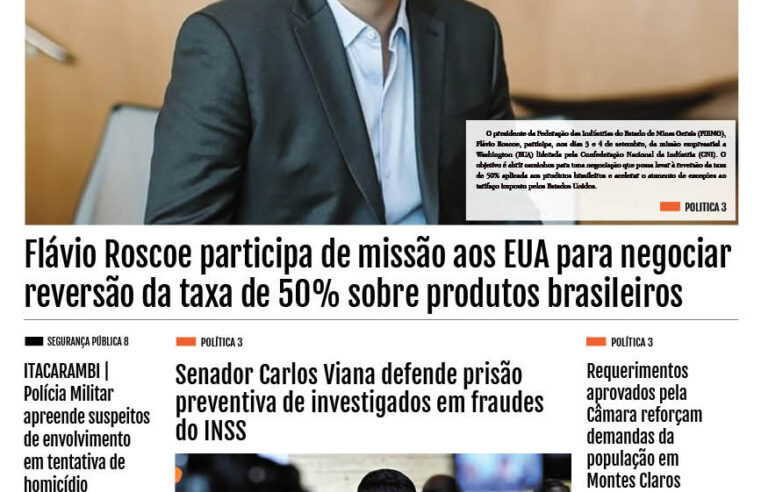 JORNAL DIÁRIO, 3 DE SETEMBRO DE 2025 EDIÇÃO
