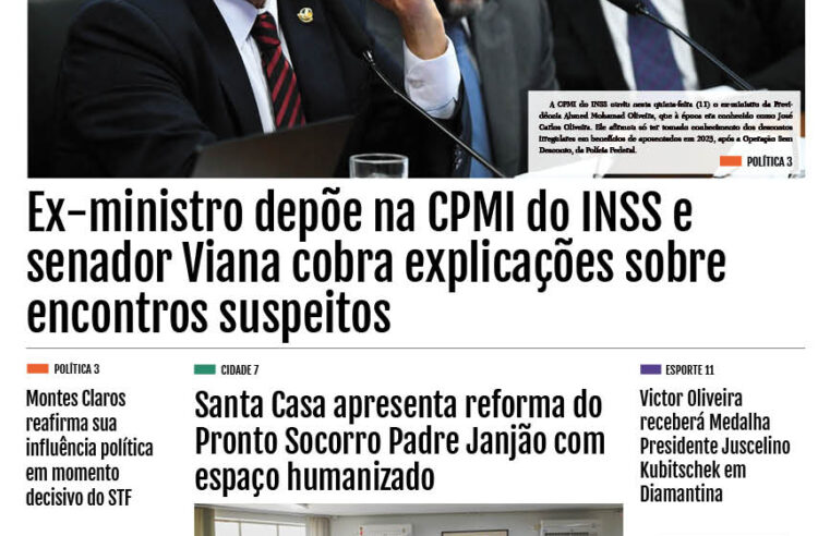 JORNAL DIÁRIO, 12 DE SETEMBRO DE 2025 EDIÇÃO