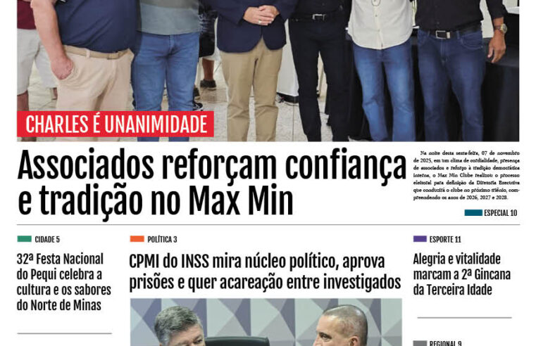 JORNAL DIÁRIO, 8 E 9 DE NOVEMBRO DE 2025 EDIÇÃO