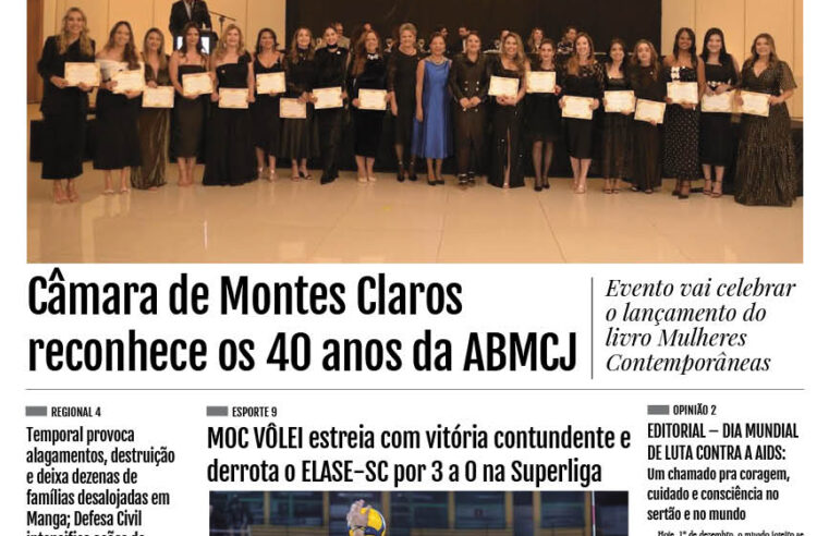 JORNAL DIÁRIO, 1 DE DEZEMBRO DE 2025 EDIÇÃO