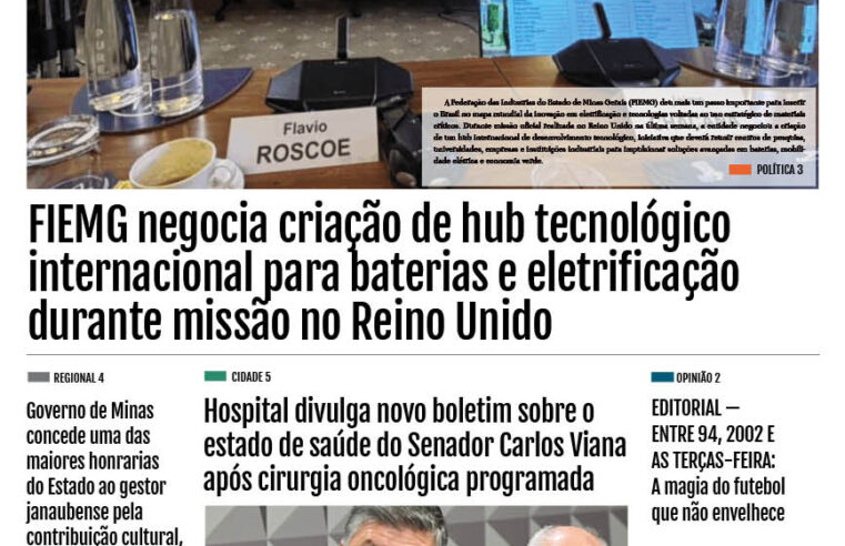 JORNAL DIÁRIO, 9 DE DEZEMBRO DE 2025 EDIÇÃO