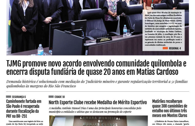 JORNAL DIÁRIO, 15 DE DEZEMBRO DE 2025 EDIÇÃO