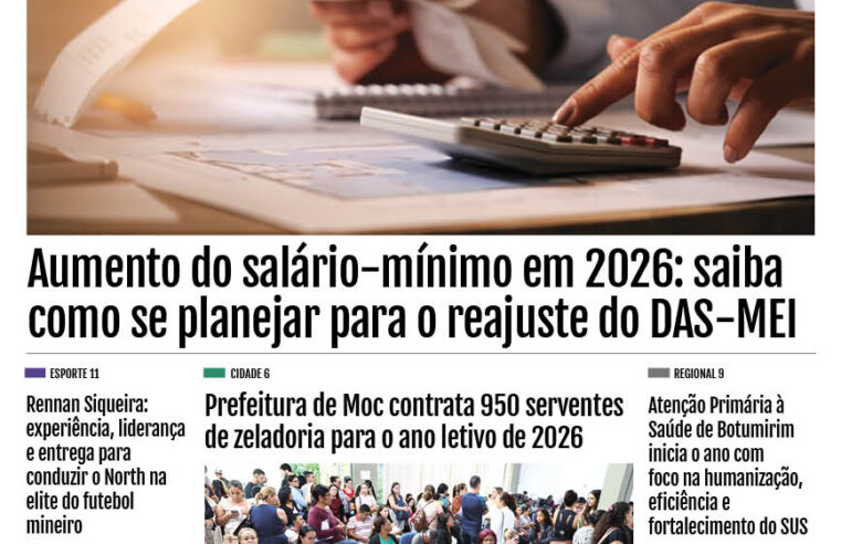 JORNAL DIÁRIO, 7 DE JANEIRO DE 2026 EDIÇÃO