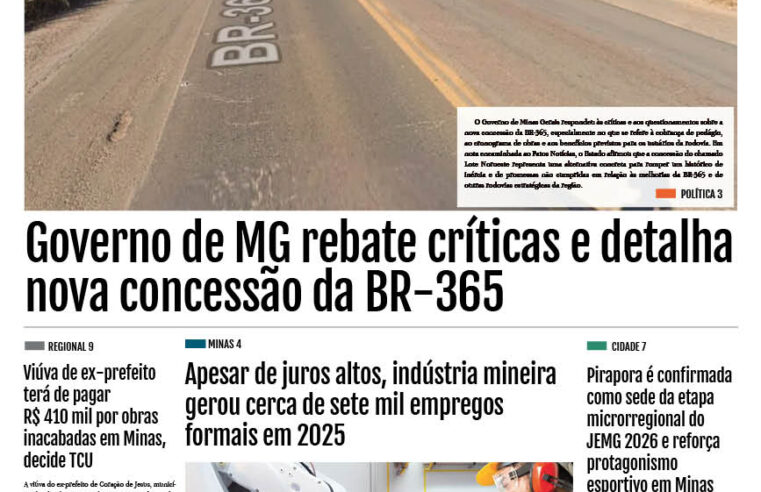 JORNAL DIÁRIO, 3 DE FEVEREIRO DE 2026 EDIÇÃO