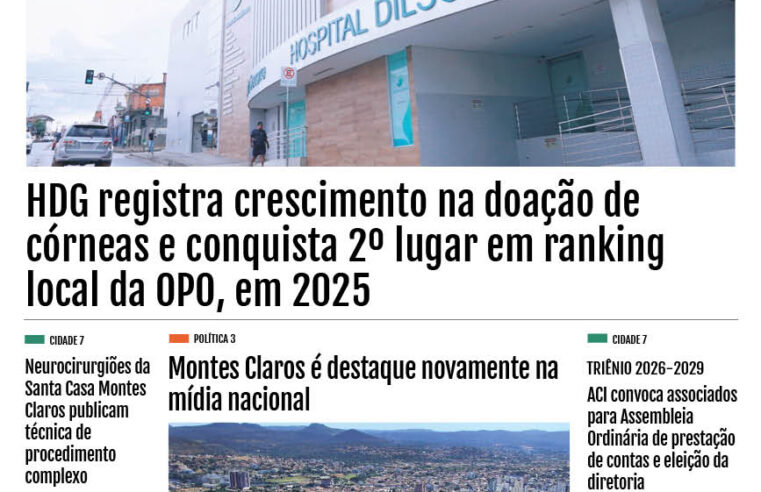 JORNAL DIÁRIO, 20 DE FEVEREIRO DE 2026 EDIÇÃO