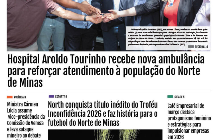 JORNAL DIÁRIO, 9 DE MARÇO DE 2026 EDIÇÃO