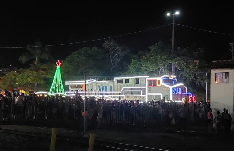 Trem natalino da VLI levará Papai Noel para Montes Claros
