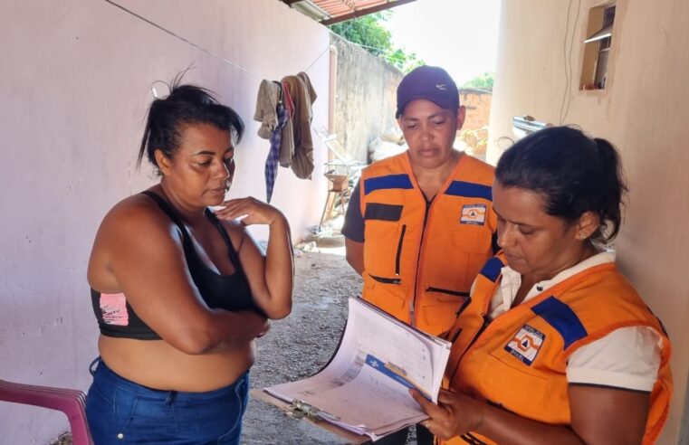 Defesa Civil trabalha para atender as famílias de Pirapora
