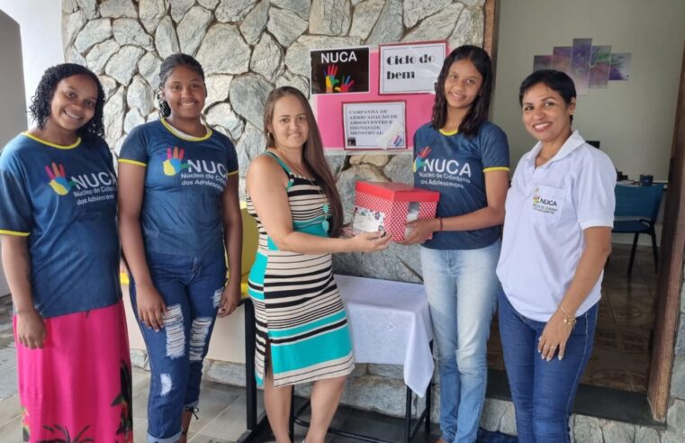 NUCA mobiliza adolescente para realizar doações de absorventes em Pirapora