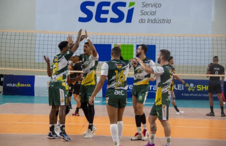Montes Claros Vôlei vence Alta Floresta-MT em jogo emocionante e mantém evolução na temporada