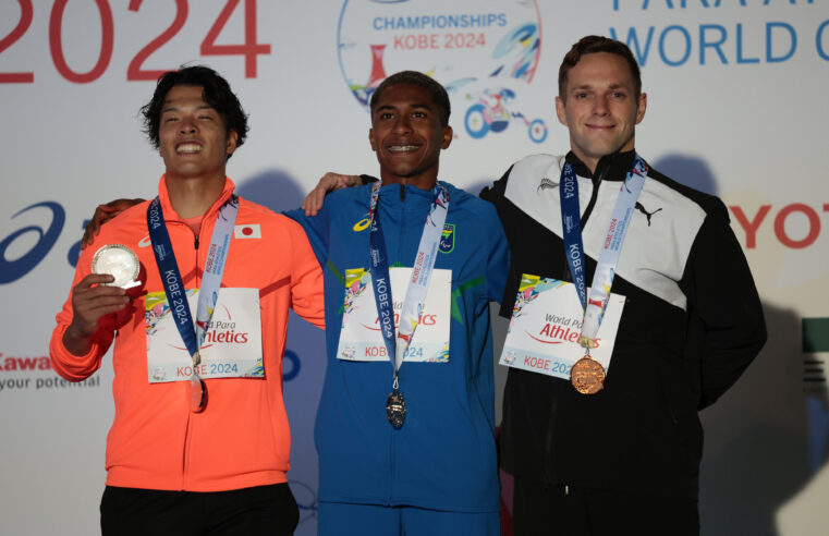 Brasil encerra melhor campanha dourada em Mundiais de atletismo com título de estreante gaúcho em Kobe