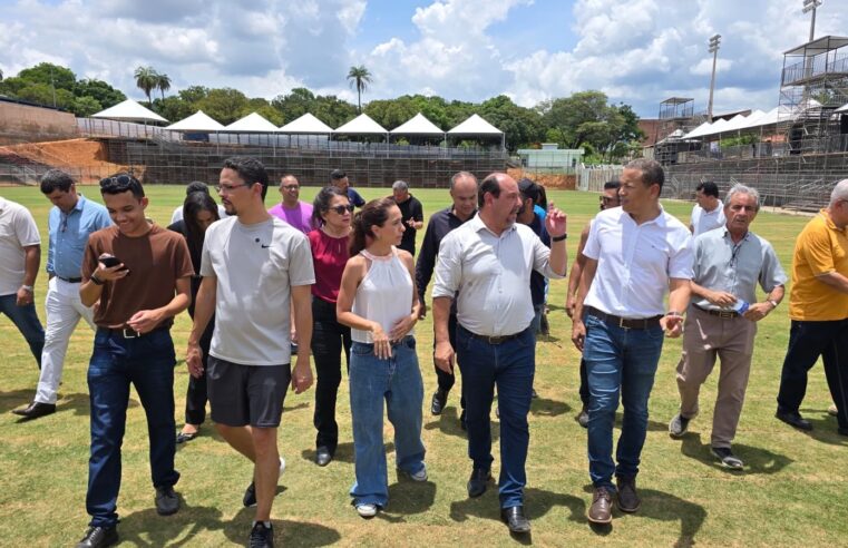 OLHO NO LANCE! | Vereadores acompanham avanço das obras da Arena Montes Claros, que receberá jogos da elite do Futebol Mineiro