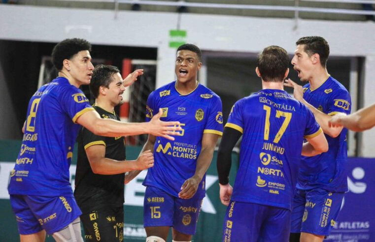 Montes Claros Vôlei vence Araguari fora de casa e segue invicto na liderança da Superliga B