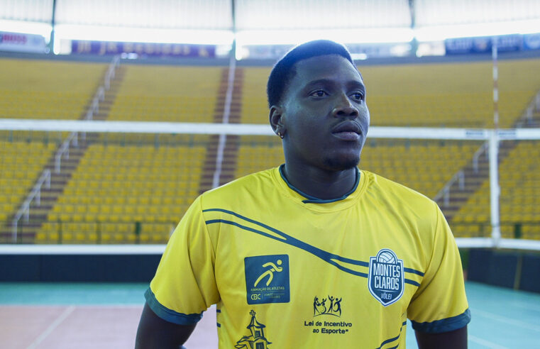 Reforço internacional: Ponta africano Amadou Diallo inicia treinos com a camisa do MOC Vôlei