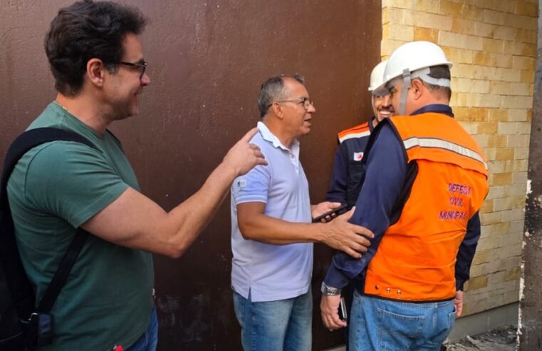 Defesa Civil realiza vistoria pós-sinistro em restaurante atingido por incêndio em Montes Claros