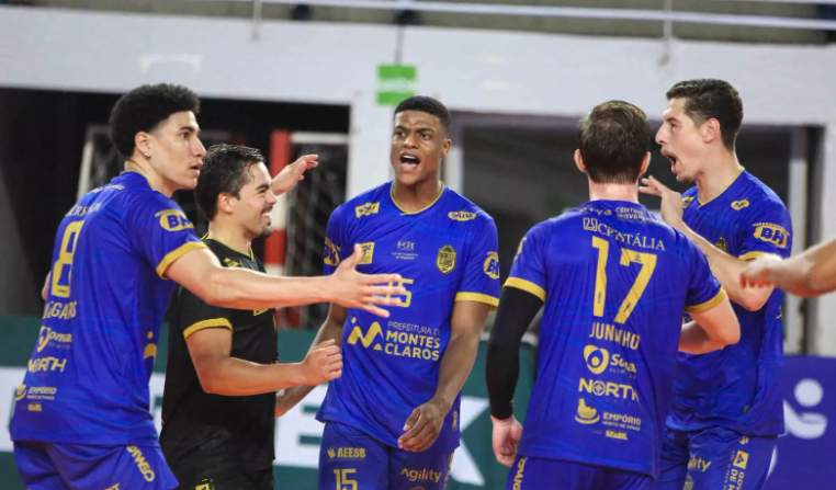 Líder Montes Claros Vôlei vence Araucária-PR fora de casa e segue 100% na Superliga B