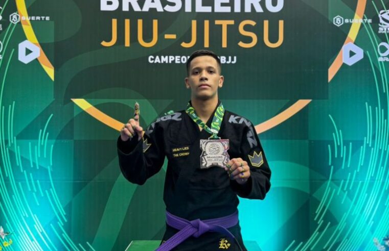 ORGULHO REGIONAL | Montes-clarense Marcos Gustavo sobe ao pódio do Brasileiro de Jiu-Jitsu