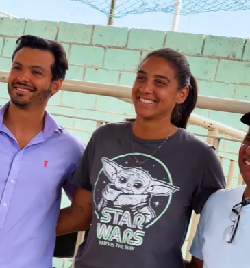 Esporte de Janaúba recebe incentivo da campeã mundial de vôlei de praia Ana Patrícia