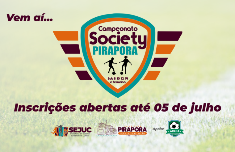 Prefeitura abre inscrições para o Campeonato de Futebol Society, categorias de base