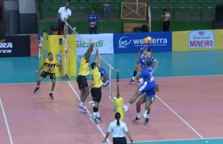 Praia Clube vence Montes Claros em jogo equilibrado pelo Campeonato Mineiro de Vôlei Masculino