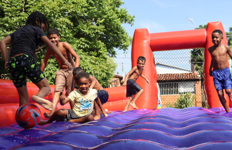 Pirapora leva alegria e diversão para as crianças do bairro Aparecida
