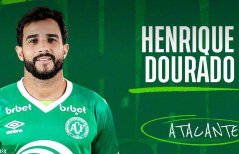 Chapecoense anuncia a chegada do atacante Henrique Dourado, ex-Cruzeiro