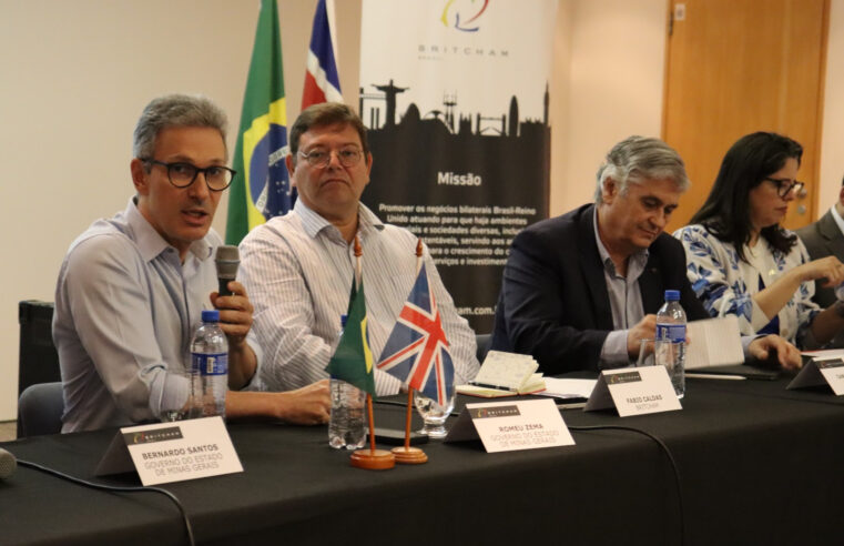 Governador de Minas Gerais apresenta oportunidades de investimentos à Câmara Britânica de Comércio e Indústria no Brasil