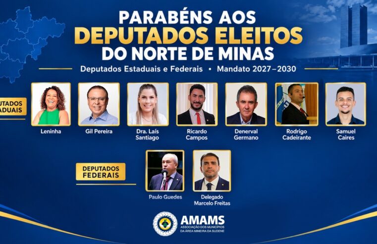 AMAMS destaca renovação da bancada do Norte de Minas
