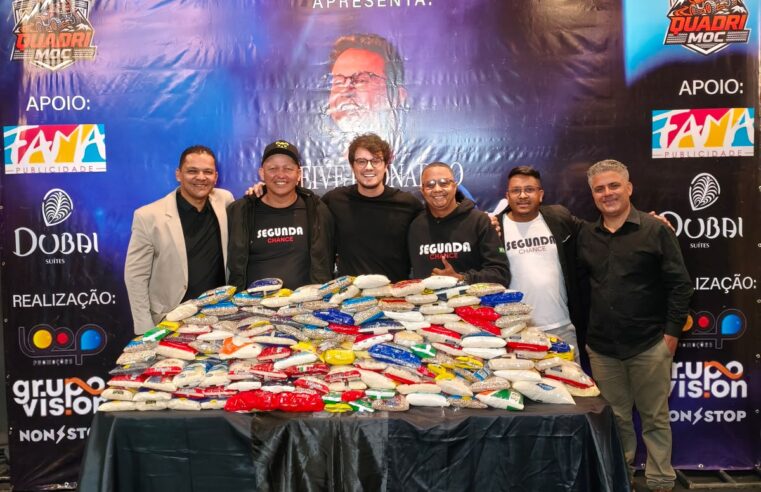 Evento com Deive Leonardo arrecada cerca de 500 quilos de alimentos e fortalece ação social em Montes Claros