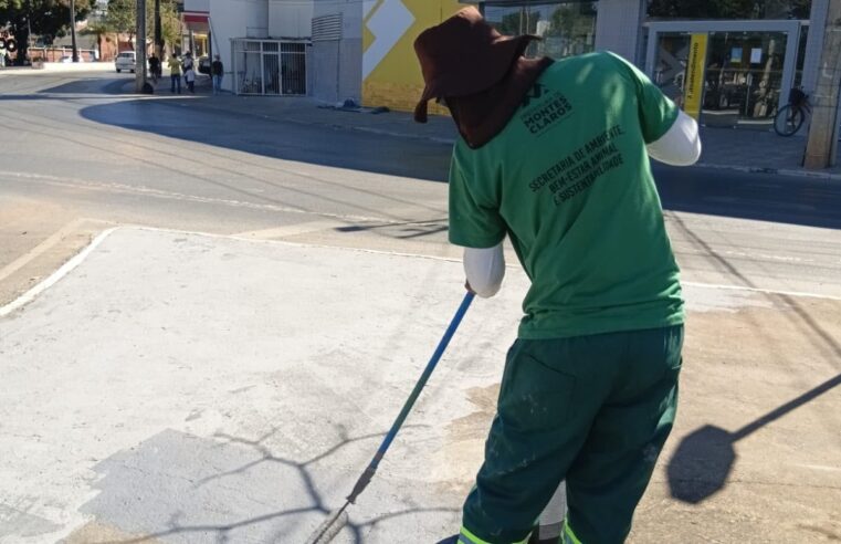 Montes Claros intensifica pintura de canteiros e meios-fios para reforçar segurança, organização e qualidade de vida
